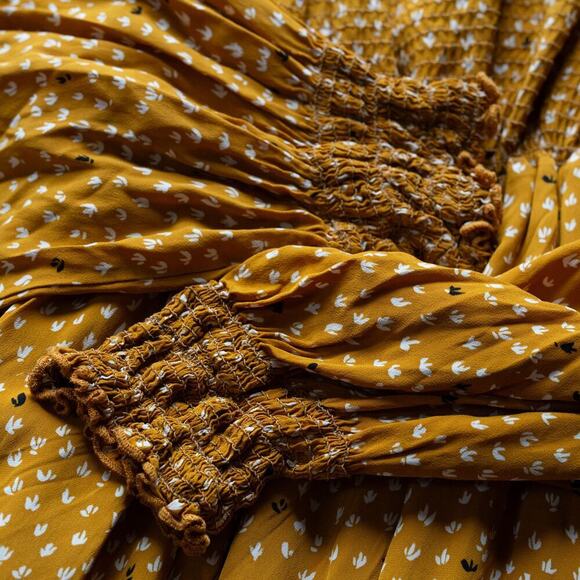 HATCH Yellow Lana Maternity Dress - Size 2 - Picture 5 of 9